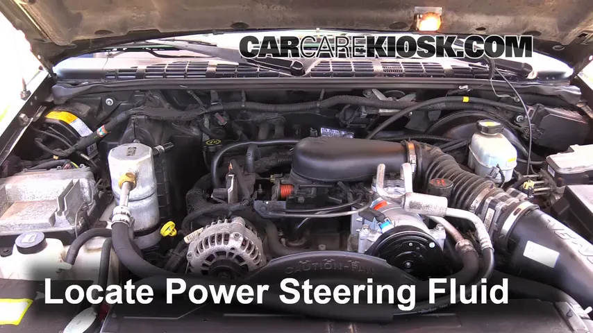 2002 Chevrolet S10 LS 4.3L V6 Crew Cab Pickup (4 Door) Power Steering Fluid